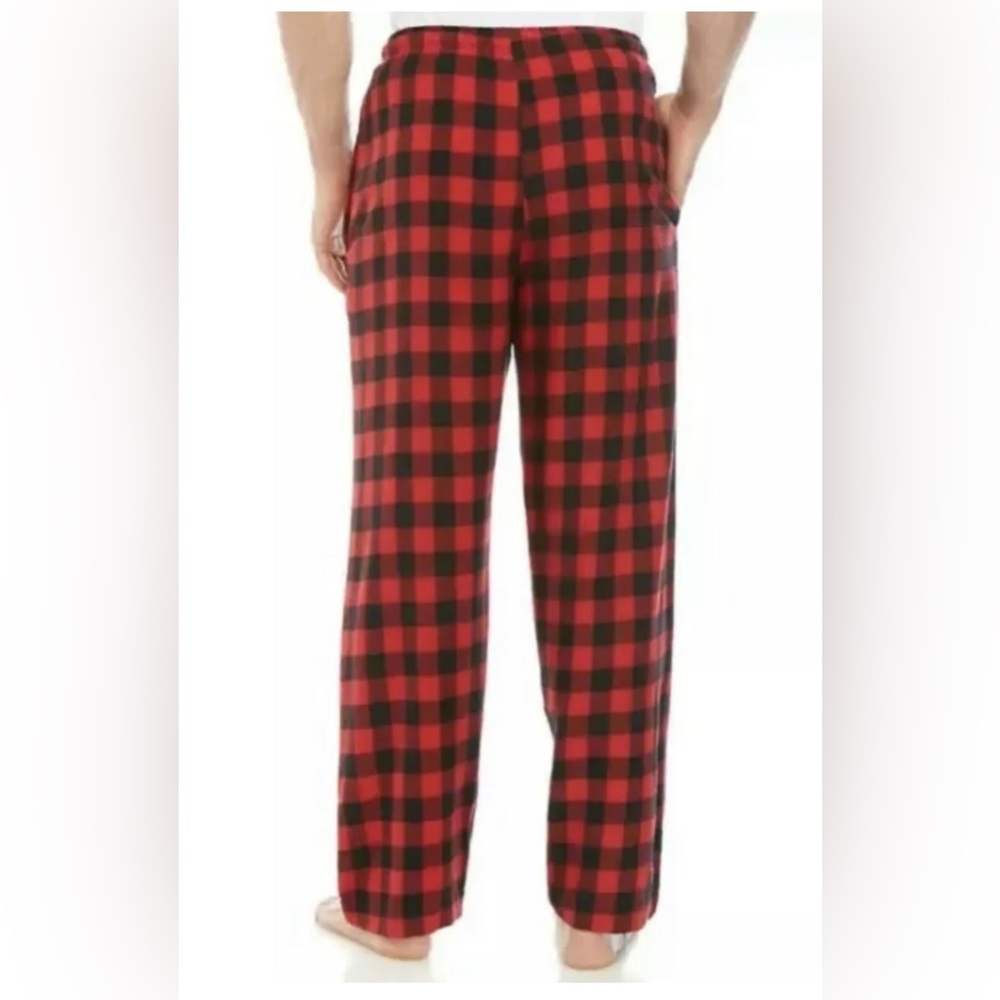 Wondershop Men's Fleece Lounge Pants Pajamas S Buffalo Plaid Red & Black